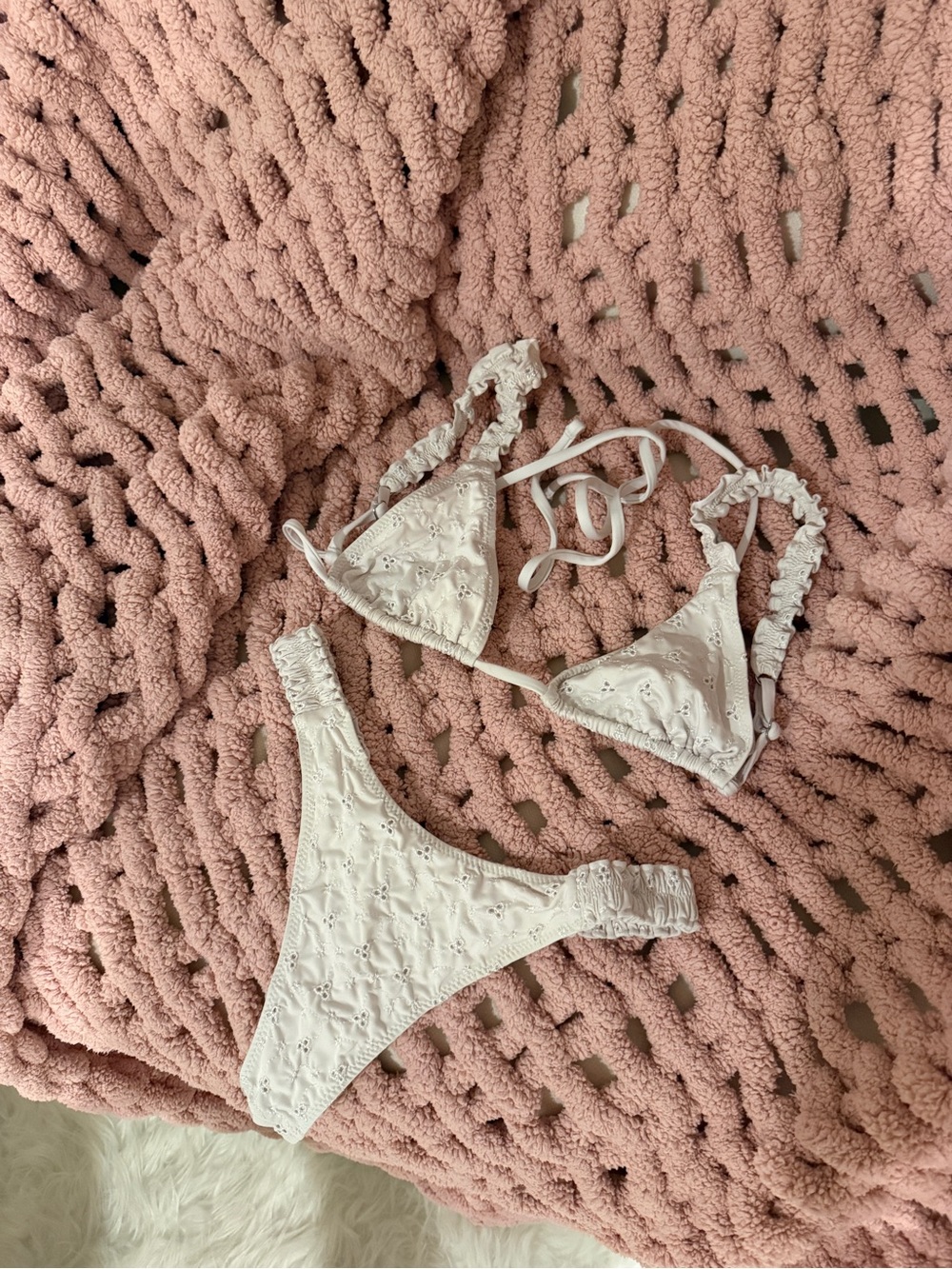 Frankie’s Bikinis white kini